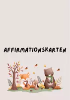 Vorschau - Fördermaterial/Inklusion - Affirmationskarten Tiere Herbst - Ermutigungskarten - Deckblatt
