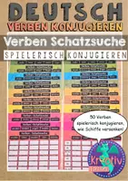Vorschau - Spiele - Verben konjugieren lernen (wie Schiffe versenken) - Deckblatt