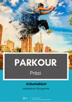 Vorschau - Arbeitsblätter - Parkour⎮ Präzisionssprung Arbeitsblätter (Basiselement) - Deckblatt