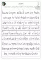 Vorschau - Stationenlernen - Laufdiktat zum Thema Rassismus - Deckblatt