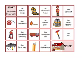 Vorschau - Spiele - Feuer und Feuerwehr (Dominos und Lesespiel) - Seite 2