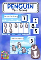 Vista previa - Unidades / Secuencias / Situaciones de Aprendizaje - Contamos del 1 al 10 Pingüinos / Numbers 1 to 10 - Portada