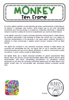 Vista previa - Tarjetas / Manipulativos - Marco de Diez / Monkey Ten Frame - página 1