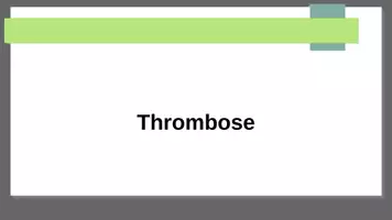 Vorschau - Präsentationen/Tafelbilder - Thrombose und Kompressionsstrümpfe - für Pflegehelfer - Deckblatt