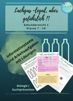 Vorschau - Arbeitsblätter - Lachgas - legal, aber gefährlich !? - Deckblatt