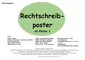 Vorschau - Poster - Rechtschreib-Poster ab Klasse 1 - Deckblatt
