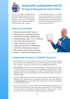 Vorschau - Lehrpläne/Lehrermaterial - Unterricht vorbereiten mit KI: 10 Tipps & Beispiele für Lehrer*innen - Seite 1