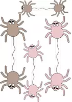 Vorschau - selbst erstellte Cliparts/Grafiken - Girlande - Spinnen und Fledermäuse - Seite 3