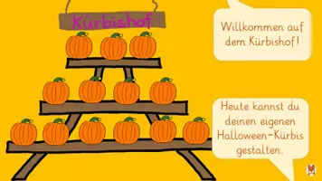 Vorschau - Mal- und Bastelvorlagen - Halloween-Kürbis - Kunst - Klasse 2-4 - Herbst - Seite 2