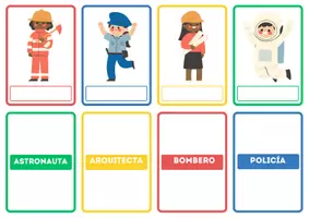 Vista previa - Hojas de trabajo - CONCIENCIA FONOLÓGICA LAS PROFESIONES - página 1