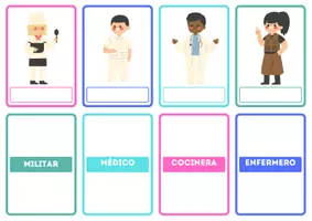 Vista previa - Hojas de trabajo - CONCIENCIA FONOLÓGICA LAS PROFESIONES - página 3