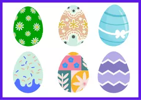 Vista previa - Tarjetas / Manipulativos - How many eggs in the Easter basket - página 2