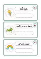 Vista previa - Hojas de trabajo - Tarjetas lectoescritura temática primaveral - página 3