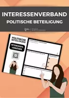 Vorschau - Arbeitsblätter - Interessenverband - Politische Beteiligung (Stationskarte) #demokratiestärken - Deckblatt