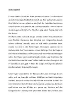 Vorschau - Text - Aschenputtel Märchentext differenziert - Deckblatt