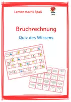 Vorschau - Spiele - Bruchrechnung: Quiz des Wissens - Deckblatt