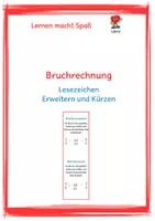 Vorschau - Spiele - Bruchrechnung: Lesezeichen - Materialpaket - Seite 1