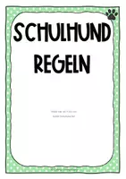 Vorschau - Präsentationen/Tafelbilder - Schulhund Regeln / Umgang mit dem Schulhund - Seite 1