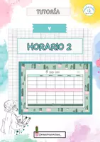 Vista previa - Tarjetas / Manipulativos - 2. Horario 2023/24 - Portada