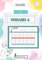 Vista previa - Tarjetas / Manipulativos - 4 Horario 2023/24 - Portada