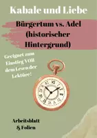 Vorschau - Arbeitsblätter - Bürgertum vs. Adel (Einstieg Kabale & Liebe) - Seite 1