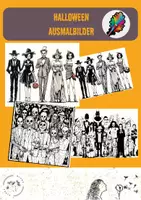 Vorschau - Mal- und Bastelvorlagen - Halloween - Monster und Vampire ausmalen - Deckblatt