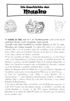 Vorschau - Poster - Die Geschichte der Maske - Maskenarten - Darstellen und Gestalten Klasse 9 und 10 - Seite 1