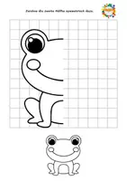 Vorschau - Arbeitsblätter - Frosch Symmetriebilder - Seite 1