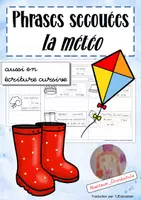 Aperçu - Feuilles d'exercices - Phrases secouées: La météo - Page de couverture
