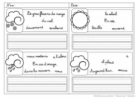 Aperçu - Feuilles d'exercices - Phrases secouées: La météo - Page 3