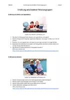 Vorschau - Arbeitsblätter - Ernährung verschiedener Personengruppen - Deckblatt