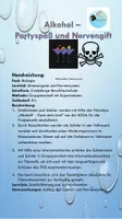 Vorschau - Unterrichtsreihen - Unterrichtsreihe: "Alkohol - Partyspaß und Nervengift" - Deckblatt