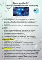 Vorschau - Anderer Materialtyp - ChatGPT: Anregungen zur Nutzung als Lehrperson und Schüler*In - Deckblatt