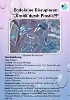 Vorschau - Unterrichtsreihen - Endokrine Disruptoren - "Krank durch Plastik?!" - Deckblatt