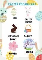 anteprima - Esercizi - Easter: foglio di lavoro di pasqua in Inglese - Pagina 1