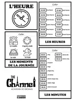 Vista previa - Tarjetas / Manipulativos - L’HEURE ET LES MOMENTS DE LA JOURNÉE – Livre à volets - página 2