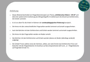 Vorschau - Fördermaterial/Inklusion - Fliegenklatschenspiel: Eichhörnchen füttern - ZR 10 - Seite 1