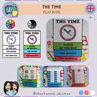 Vista previa - Tarjetas / Manipulativos - The Time - B&W + Colour Flap book - Portada