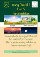 Vorschau - Spiele - Bildkarten Vocabulary Young World 1 Unit 5 - Deckblatt