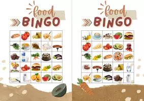 anteprima - Giochi - Food Bingo - Tombola Cibo - trova le coppie / inglese - Pagina 1