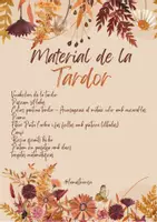 Vista previa - Hojas de trabajo - Material de la tardor @lamestrarosa - Portada