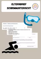 Vorschau - Anderer Materialtyp - Elternbrief Schwimmen - Deckblatt