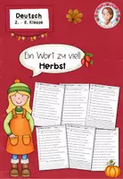 Vorschau - Arbeitsblätter - Herbst: Ein Wort zu viel – Deutschübungen für die 2. und 3. Klasse - Deckblatt