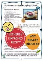 Vorschau - Arbeitsblätter - Leckere proteinreiche Quarkbowl / schnelles gesundes Rezept + Infotext (Hauswirtschaft, Verbraucherbildung) - Deckblatt