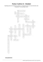 Vorschau - Spiele - Kreuzworträtsel zu Pontes 2 Lektion 21 (Vokabeln) - Deckblatt