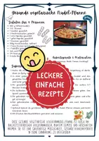 Vorschau - Arbeitsblätter - Zwei gesunde vegetarische Rezepte - gesunde Kohlenhydrate (Hauswirtschaft / Verbraucherbildung) - Deckblatt