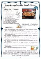 Vorschau - Arbeitsblätter - Zwei gesunde vegetarische Rezepte - gesunde Kohlenhydrate (Hauswirtschaft / Verbraucherbildung) - Seite 1
