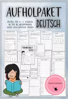 Vorschau - Arbeitsblätter - Deutsch - Aufholpaket 5. Klasse - Deckblatt