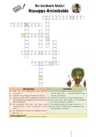 Vorschau - Arbeitsblätter - Giuseppe Arcimboldo Kreuzworträtsel Kunst Kl. 5/6 - Seite 2