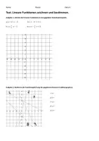 Vorschau - Test - Übungstest Lineare Funktionen – Graph ↔ Gleichung (Klasse 7/8) – Überprüfen & Anwenden - Seite 2